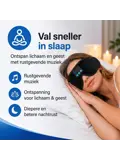 Slaapmasker Bluetooth 3D - Traagschuim Luxe