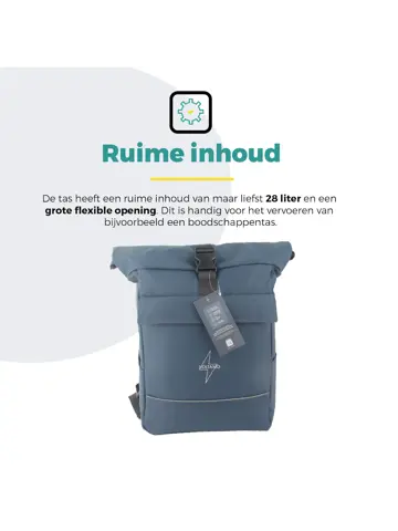 Voltano Luxe E-bike Rolltop Fietstas