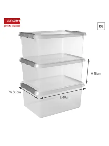 Comfort line - Opbergbox - 15L  - 3-dlg