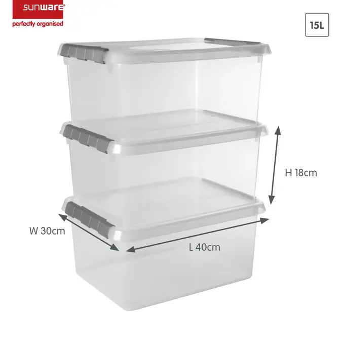 Comfort line - Opbergbox - 15L  - 3-dlg