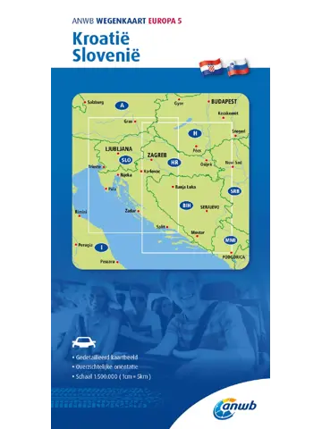 ANWB Wegenkaart Kroatië en Slovenië