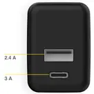 Accezz Oplader USB-C en USB - 20 Watt