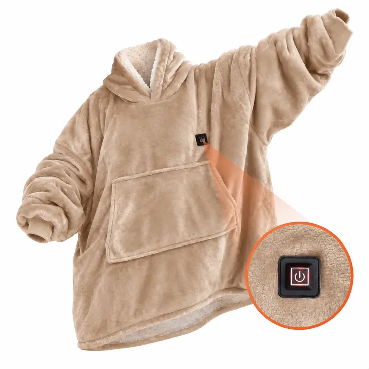 Elektrische Snuggle Hoodie Deken