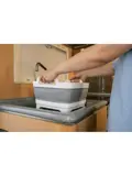 Opvouwbare afwasbak met zeefplug - 12 liter