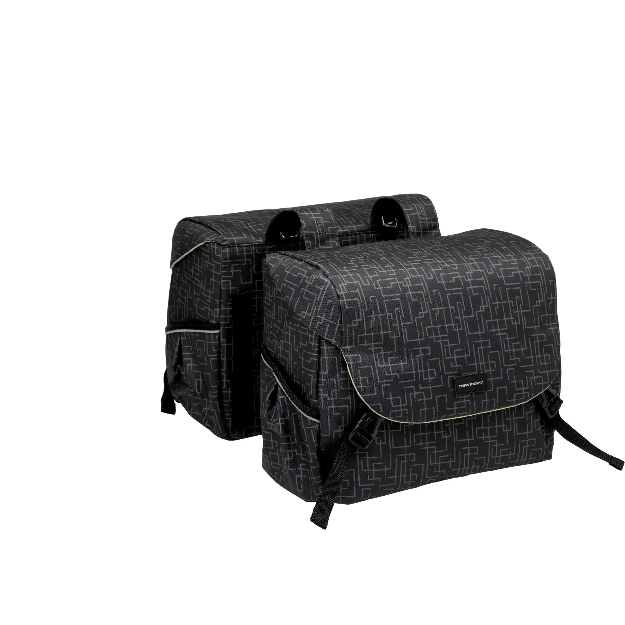 New Looxs  Dubbele Fietstas Mondi Joy 38 Liter  Zwart main product image