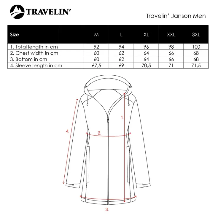 Travelin' Janson Heren Winterjas - Waterdicht