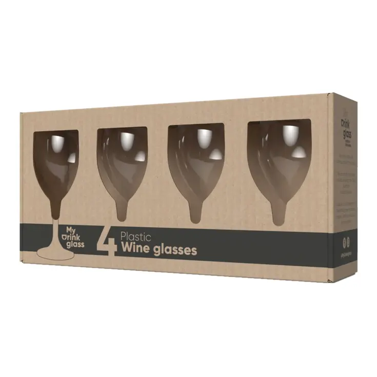 Camping wijnglazen – 4 stuks – onbreekbaar