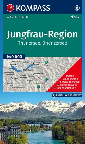 Wandelkaart WK84 Jungfrau-Region