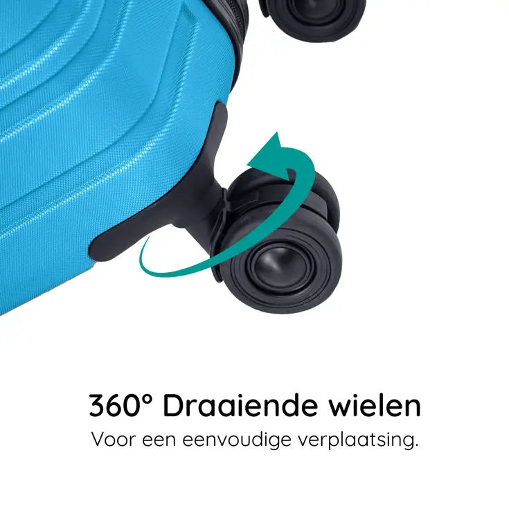 Kofferset 4 delige ABS 29 39 74 en 95L TSA-slot