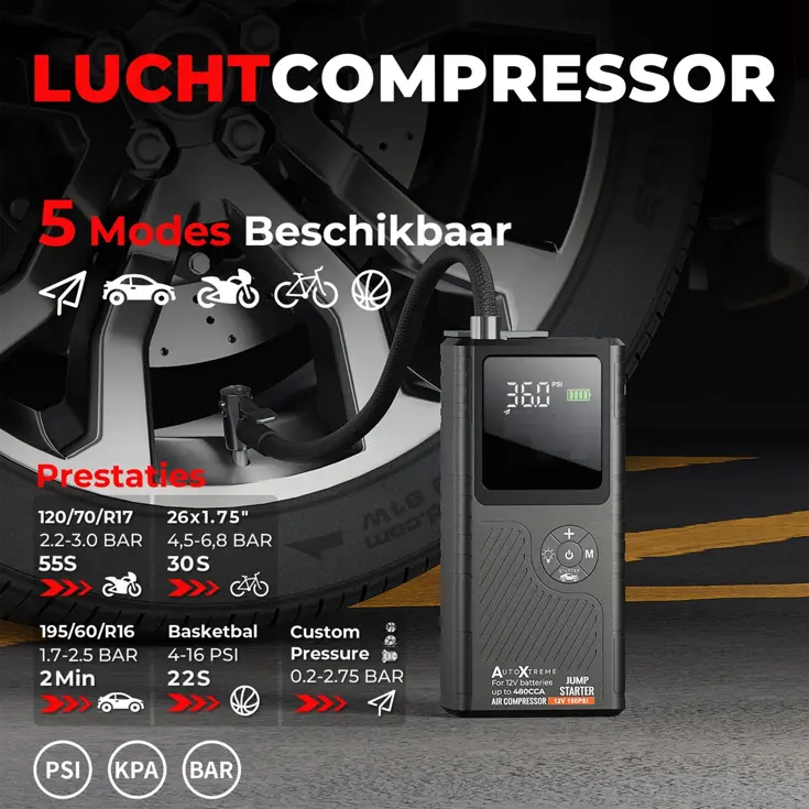 Boost Air Micro - Compressor Jumpstarter - 480CCA
