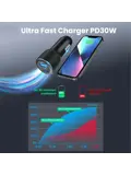 60W Autolader USB-C & USB-A Power Delivery