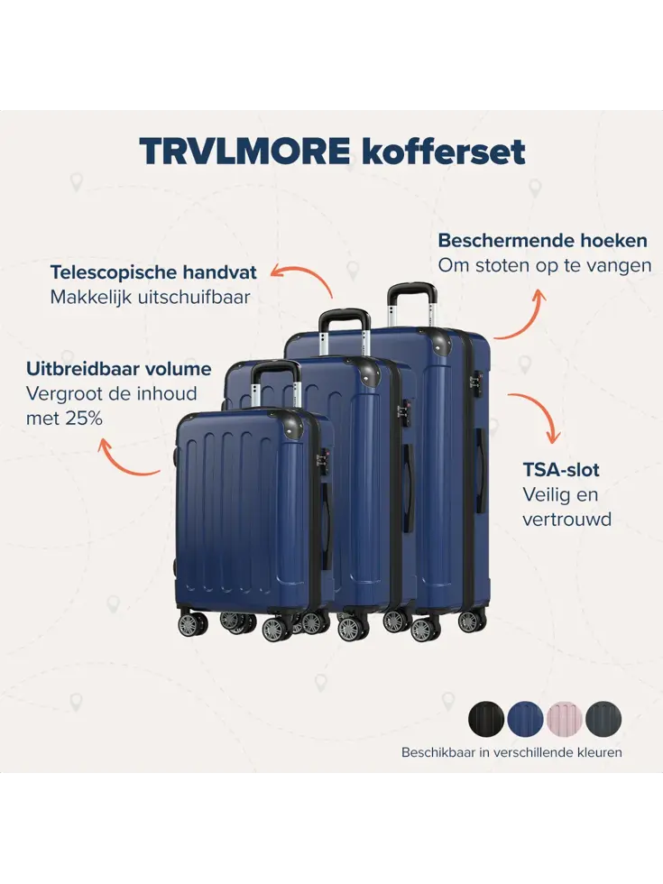 Kofferset – 3 Delig – 45L