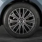 WRC Wieldoppen 15" - zwart/zilver 4 stuks