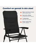 Campingstoel 7 standen 2-Pack