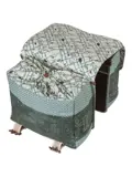 Basil fietstas dubbel Boheme forest green 35L