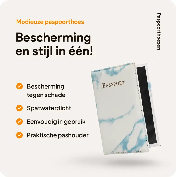 Paspoort hoes – 2 stuks – Blauw & Rood