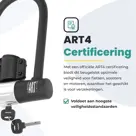 Voltano beugelslot ART4 met framehouder