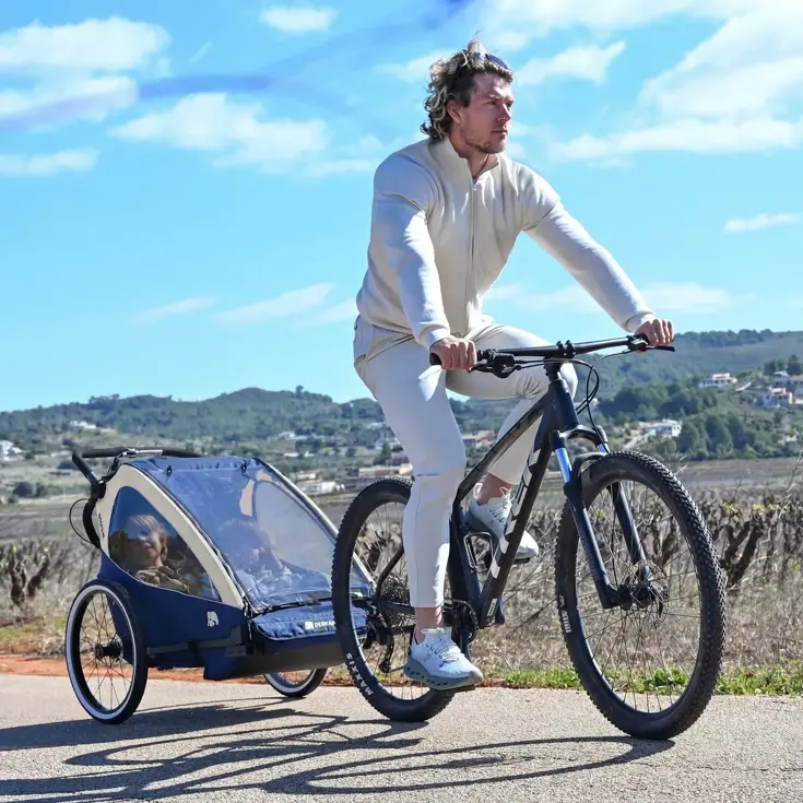 Luxe Fietskar V2 - 3-in-1 - Hardloopkinderwagen