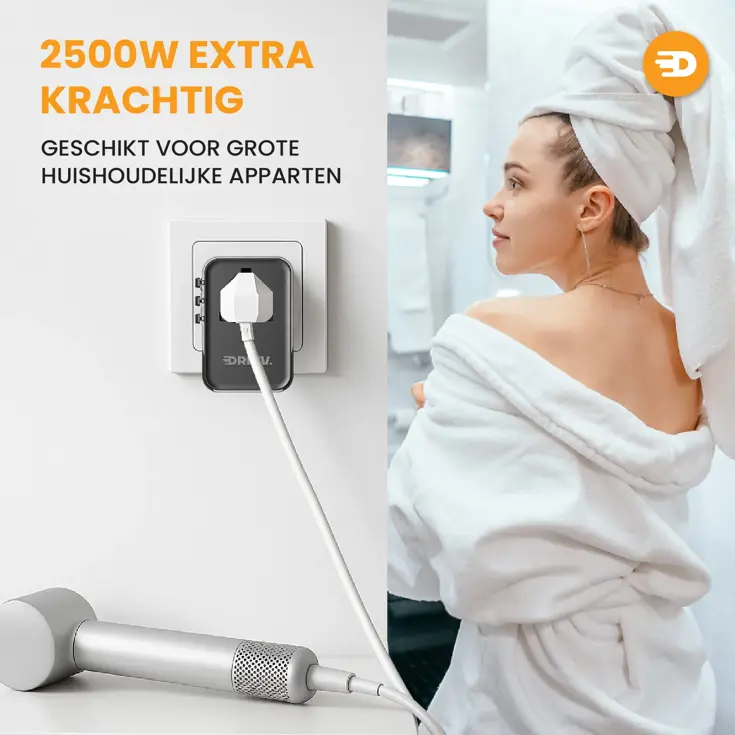 Universele Wereldstekker USB C - 45W