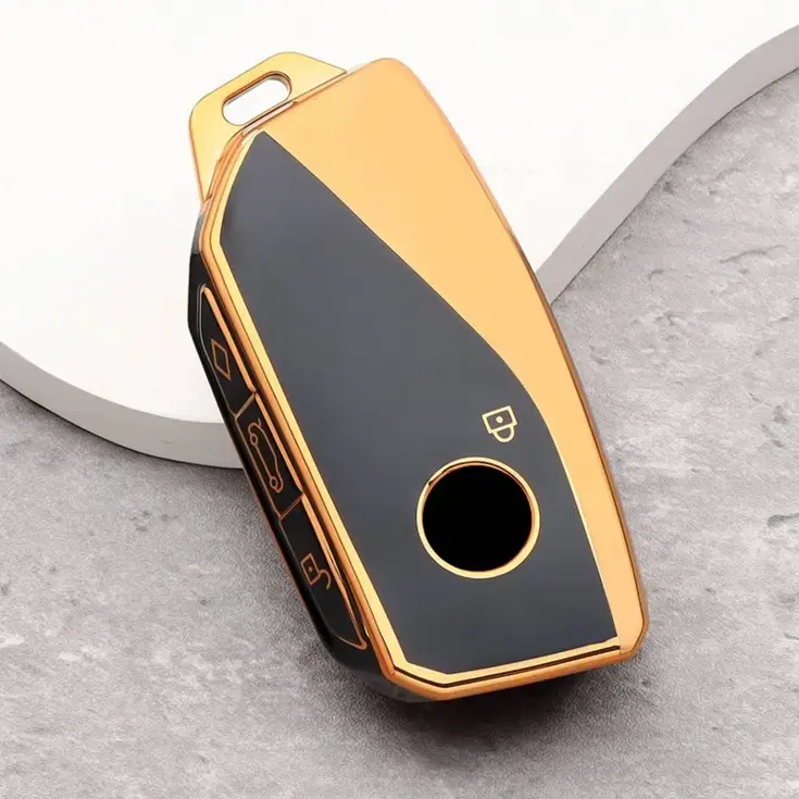 TPU Sleutelhoesje voor Bmw goud F4