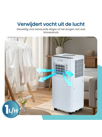 3-in-1 Mobiele Airco met Wifi en App - 9.000 BTU/h