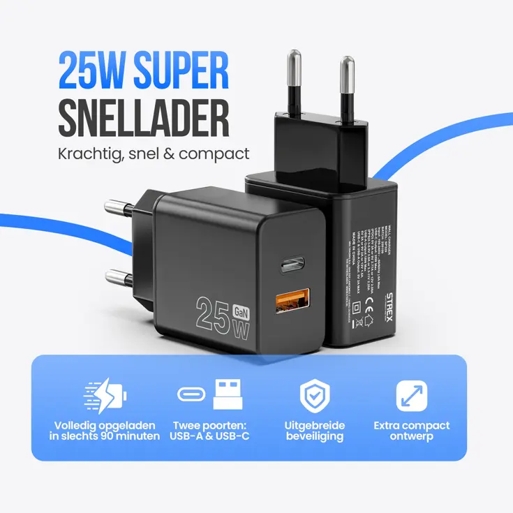 Strex Oplader - Fast Charger
