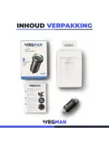 Wegman Autolader 45W 2x USB A Snellader