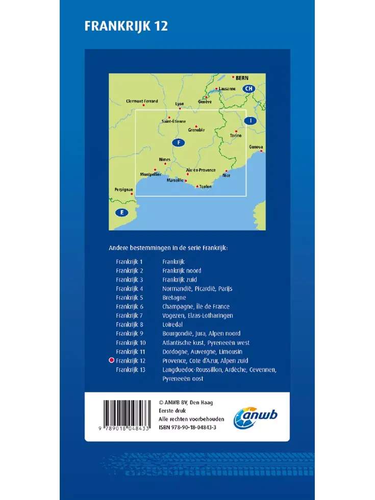 ANWB Wegenkaart Provence-Alpes-Cote D' Azur
