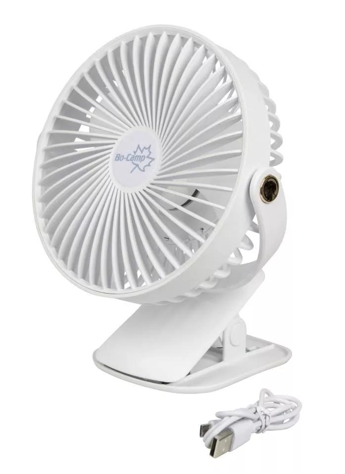 Bo-camp  Tafelventilator met klem deluxe  Wit main product image