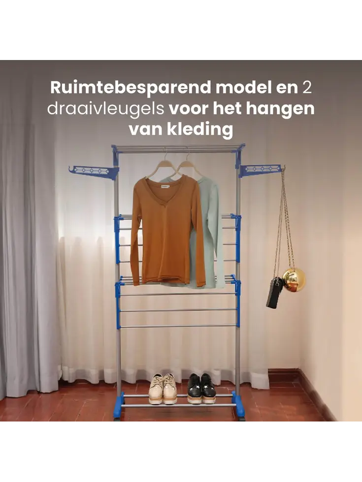 Shine Inklapbaar Droogrek met 3 Etages | ANWB Webwinkel