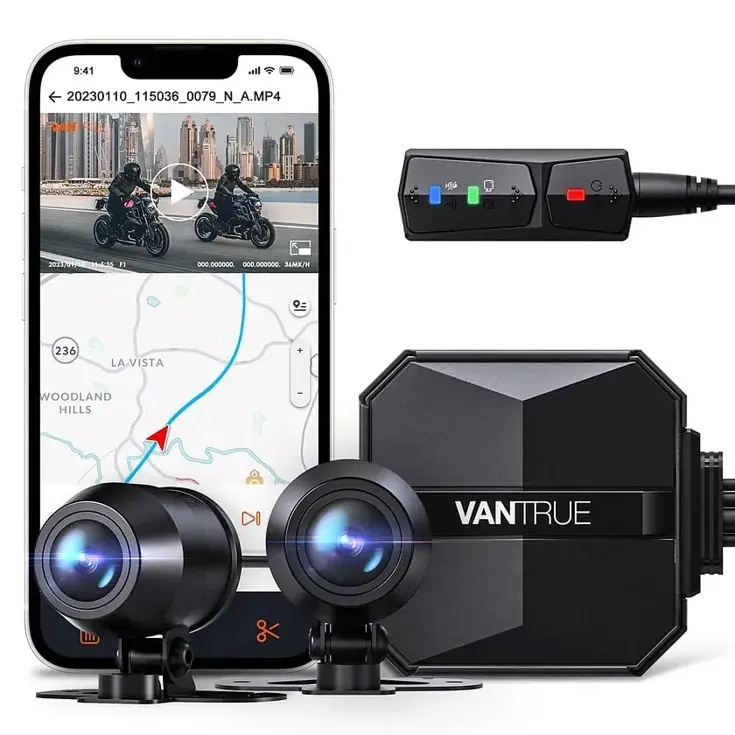 F1 4K Dual Wifi GPS Motor dashcam
