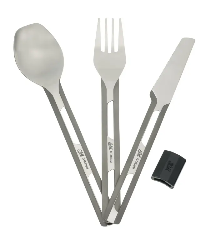 Esbit Camping Bestek Titanium Siliconen heft