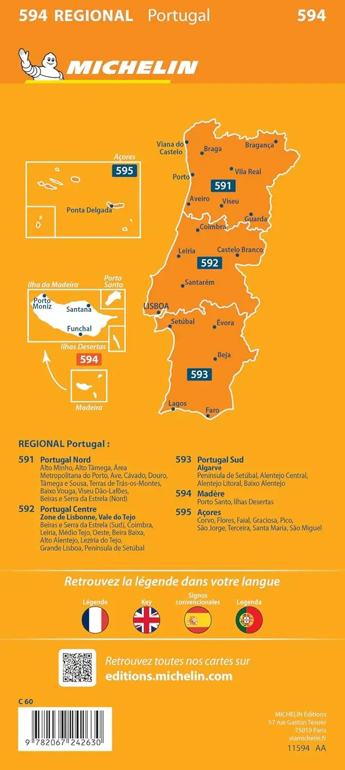 Michelin Regional Wegenkaart 594 Madeira