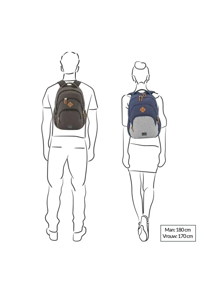 Basics Backpack Melange  | 22 L