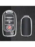 TPU Sleutelhoesje voor Fiat / Abart zwart B3