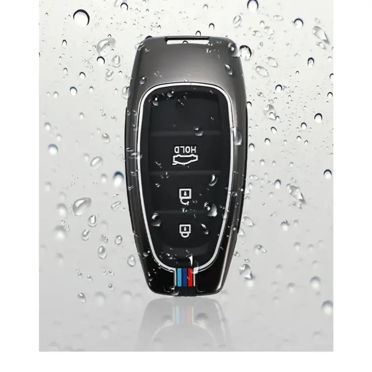 Metalen Sleutelhoesje voor Hyundai grijs J3
