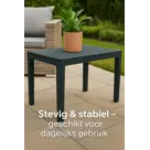 HEM Bijzettafel Zwart - Tuintafeltje 60x39x45 cm