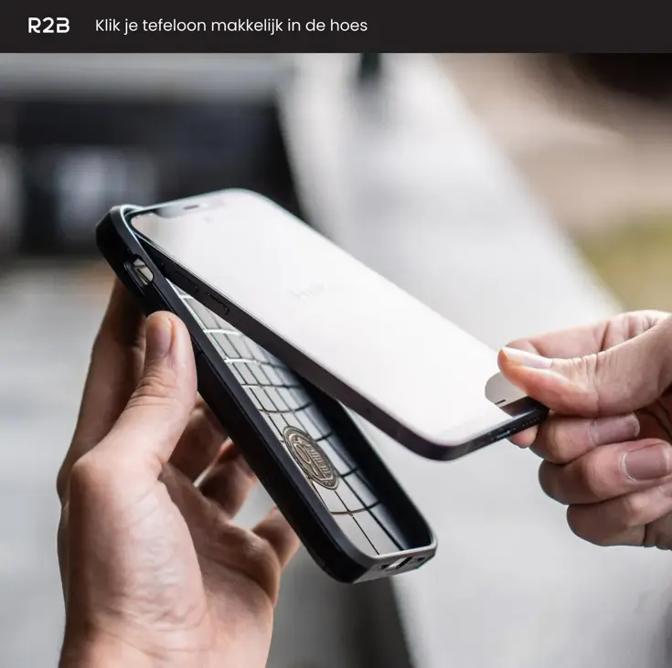R2B iPhone 15 Hoesje met pasjeshouder