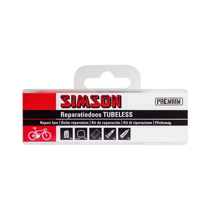 Reparatiedoos voor tubeless banden 5-delig