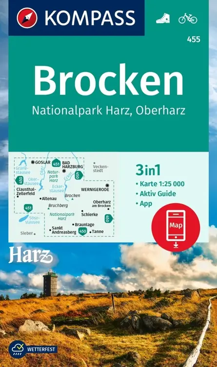 Wandelkaart WK455 Brocken NP Harz