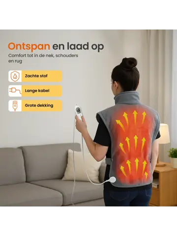 Elektrische Deken Voor Rug en Nek - 90 x 60cm