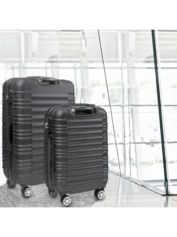 Kofferset – 2 Delig – 38L – Donkergrijs