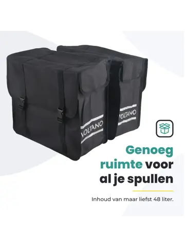 Voltano Dubbele Fietstas XL 48 Liter