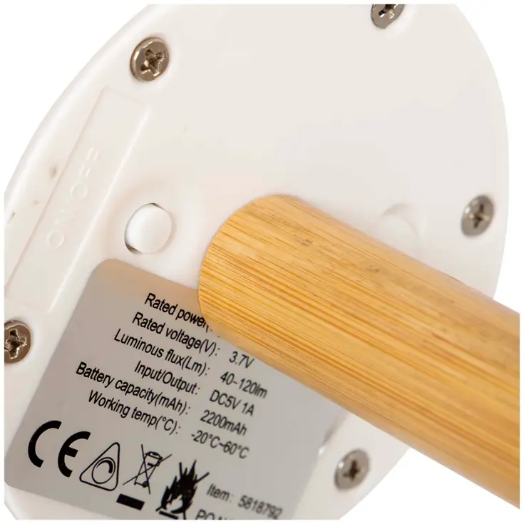 Tafellamp Cambridge M bamboe