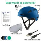 GO-OFF PILOT fietshelm met vizier NTA certif.