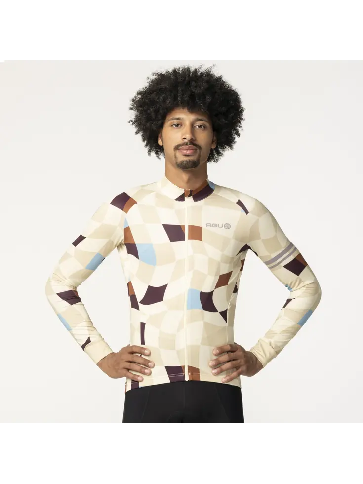 Square Fietsshirt Lange Mouwen Performance Heren
