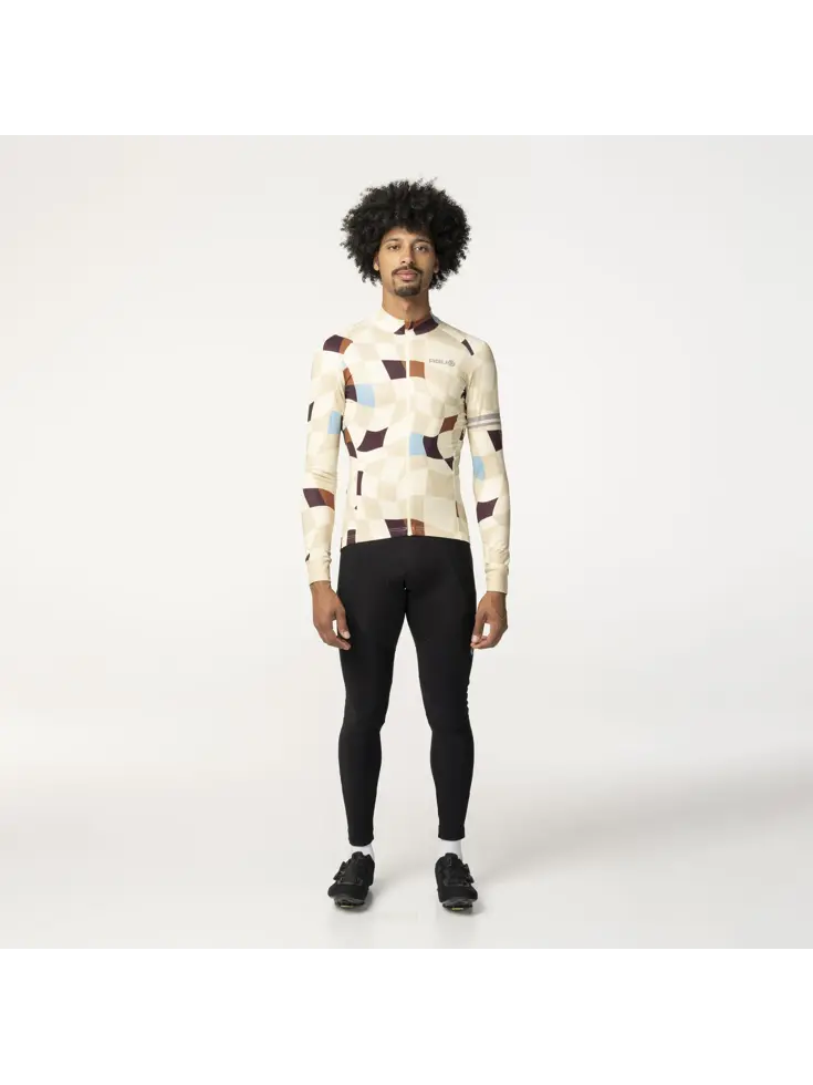 Square Fietsshirt Lange Mouwen Performance Heren