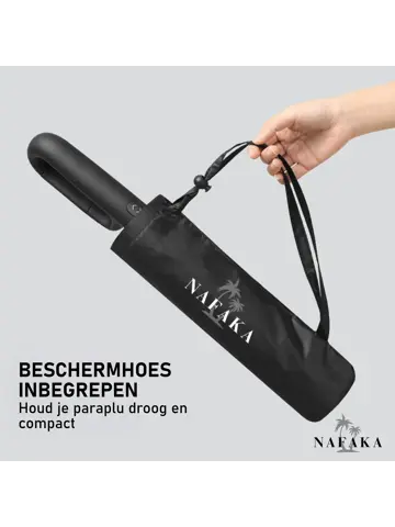 Nafaka Automatische storm paraplu met opberghoes