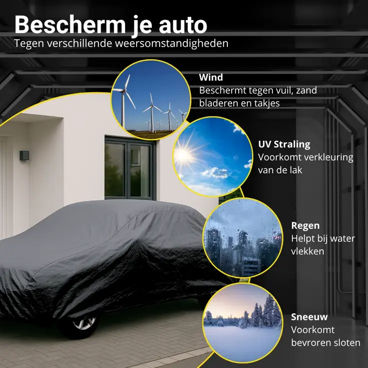Autohoezen XL Zwart