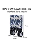 Packaway Opvouwbare Bolderkar  70KG – Pastel